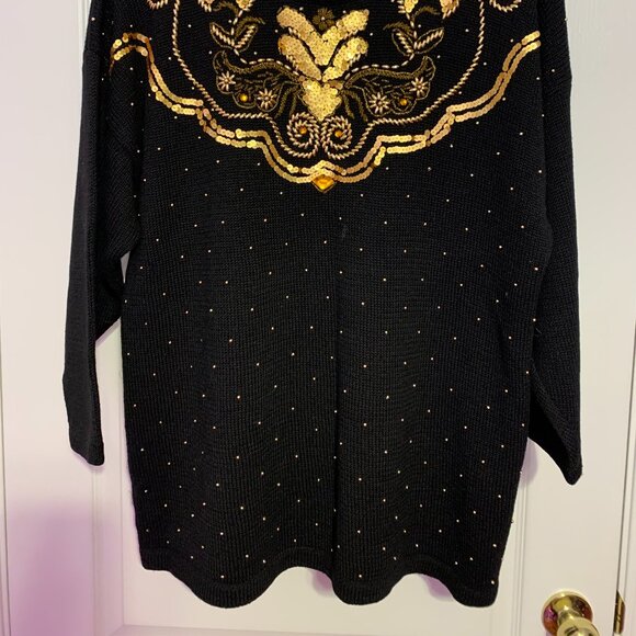 Cardigan with beads and sequins - Picture 2 of 2